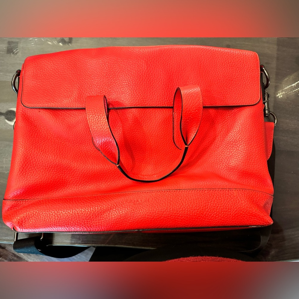 Coach Red Laptop Bag - Picture 2 of 3